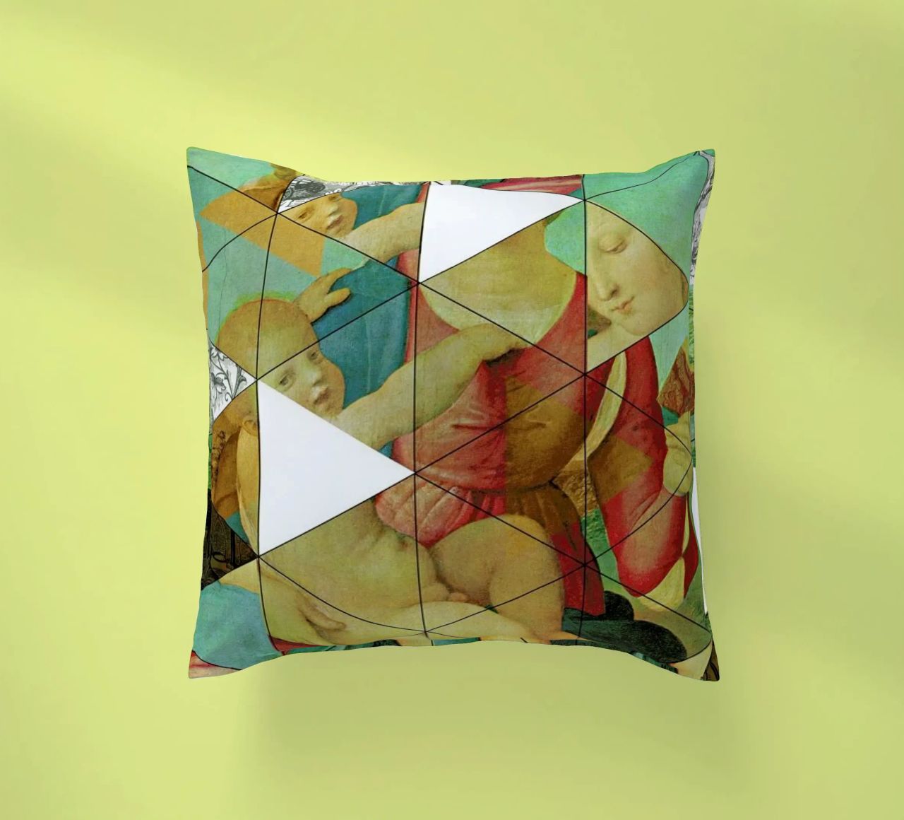 Raphael´s Mother&Child get mixed decorative cushion by Marko Köppe