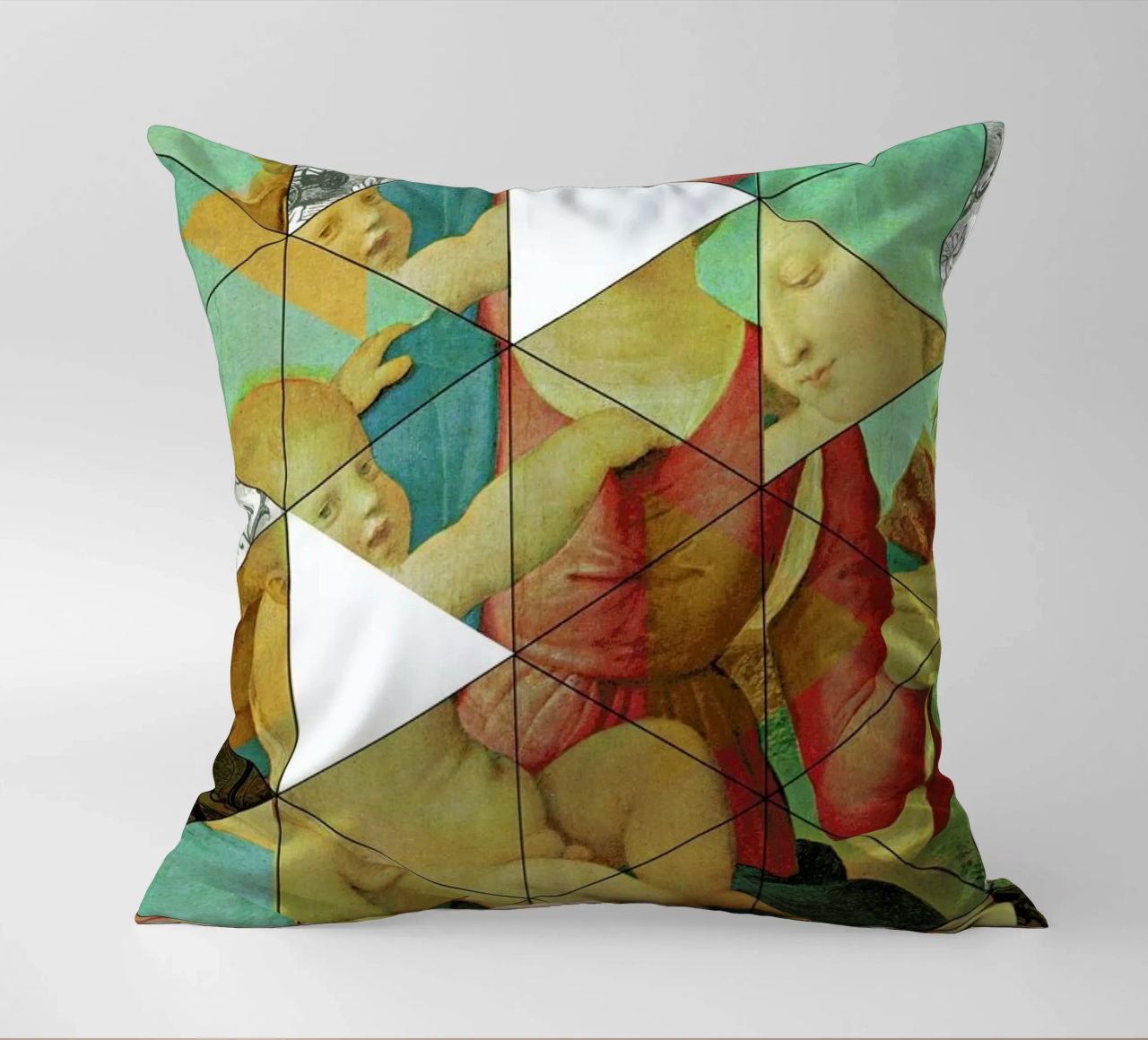 Raphael´s Mother&Child get mixed decorative cushion by Marko Köppe