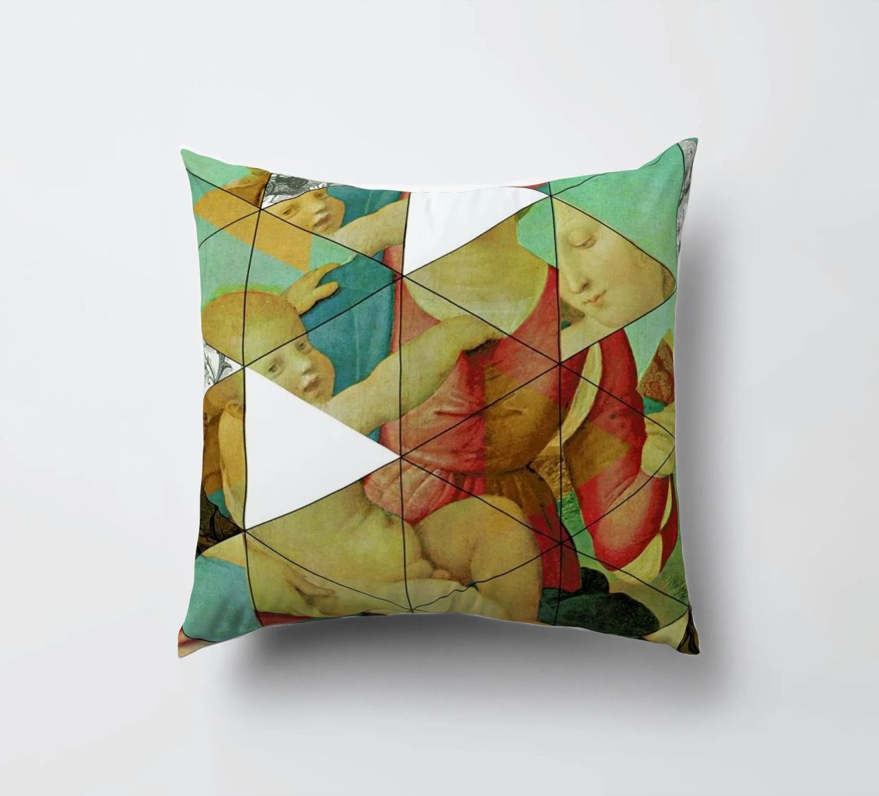 Raphael´s Mother&Child get mixed decorative cushion by Marko Köppe