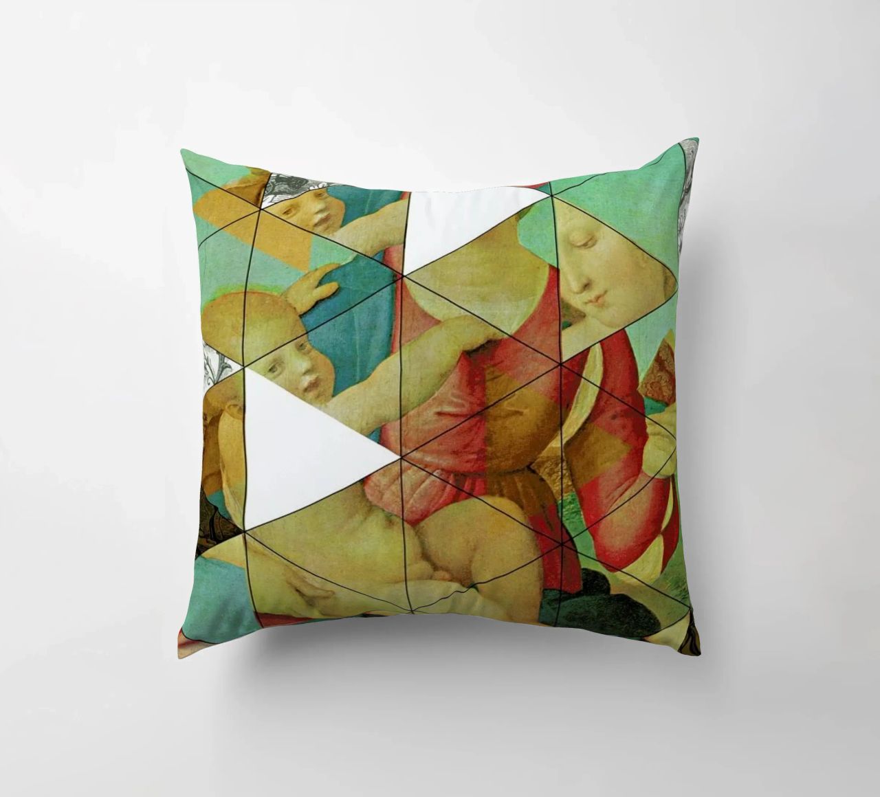 Raphael´s Mother&Child get mixed decorative cushion by Marko Köppe