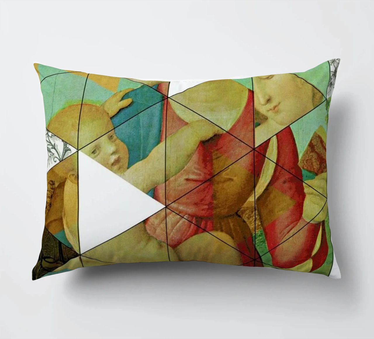 Raphael´s Mother&Child get mixed decorative cushion by Marko Köppe