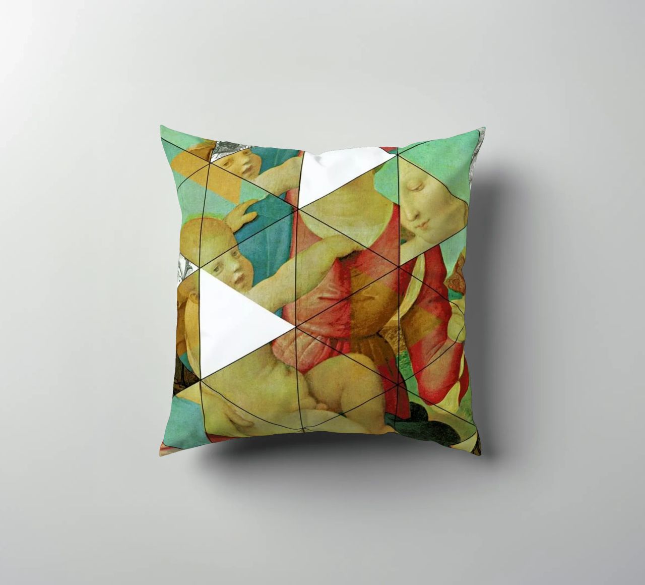 Raphael´s Mother&Child get mixed decorative cushion by Marko Köppe