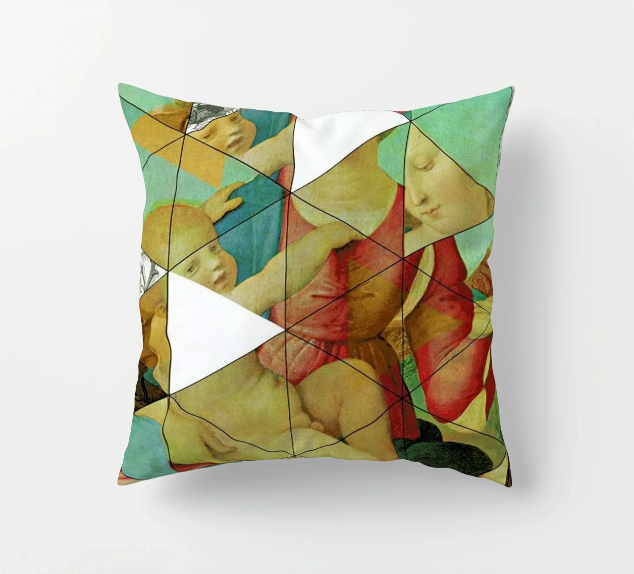 Raphael´s Mother&Child get mixed decorative cushion by Marko Köppe