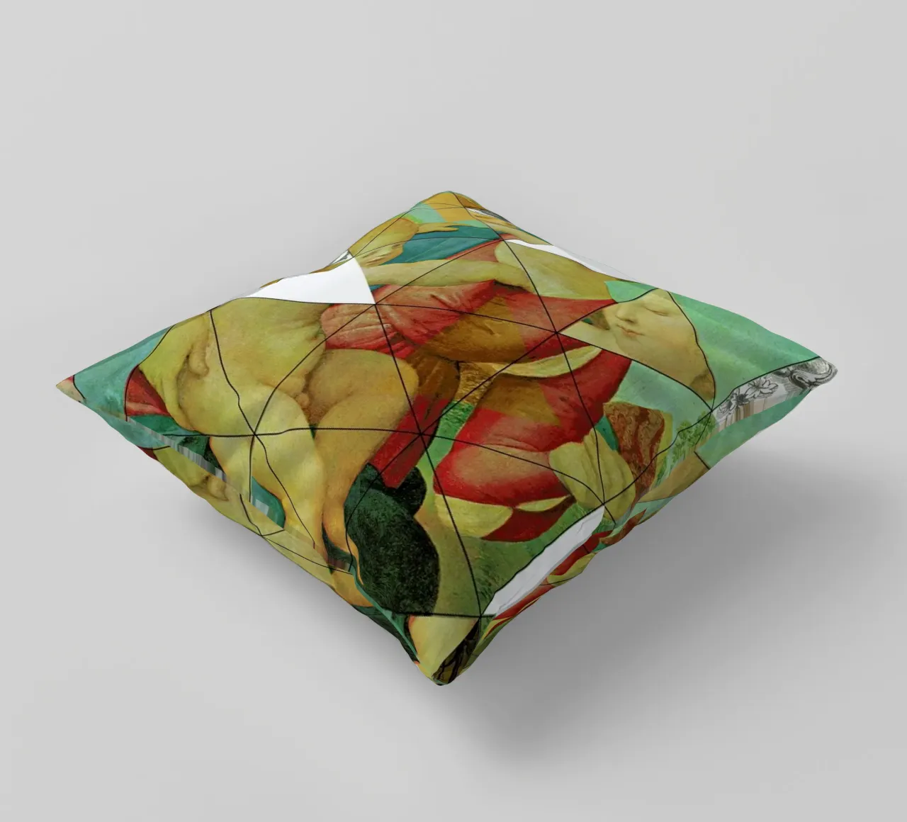 Raphael´s Mother&Child get mixed cuscino da Marko Köppe