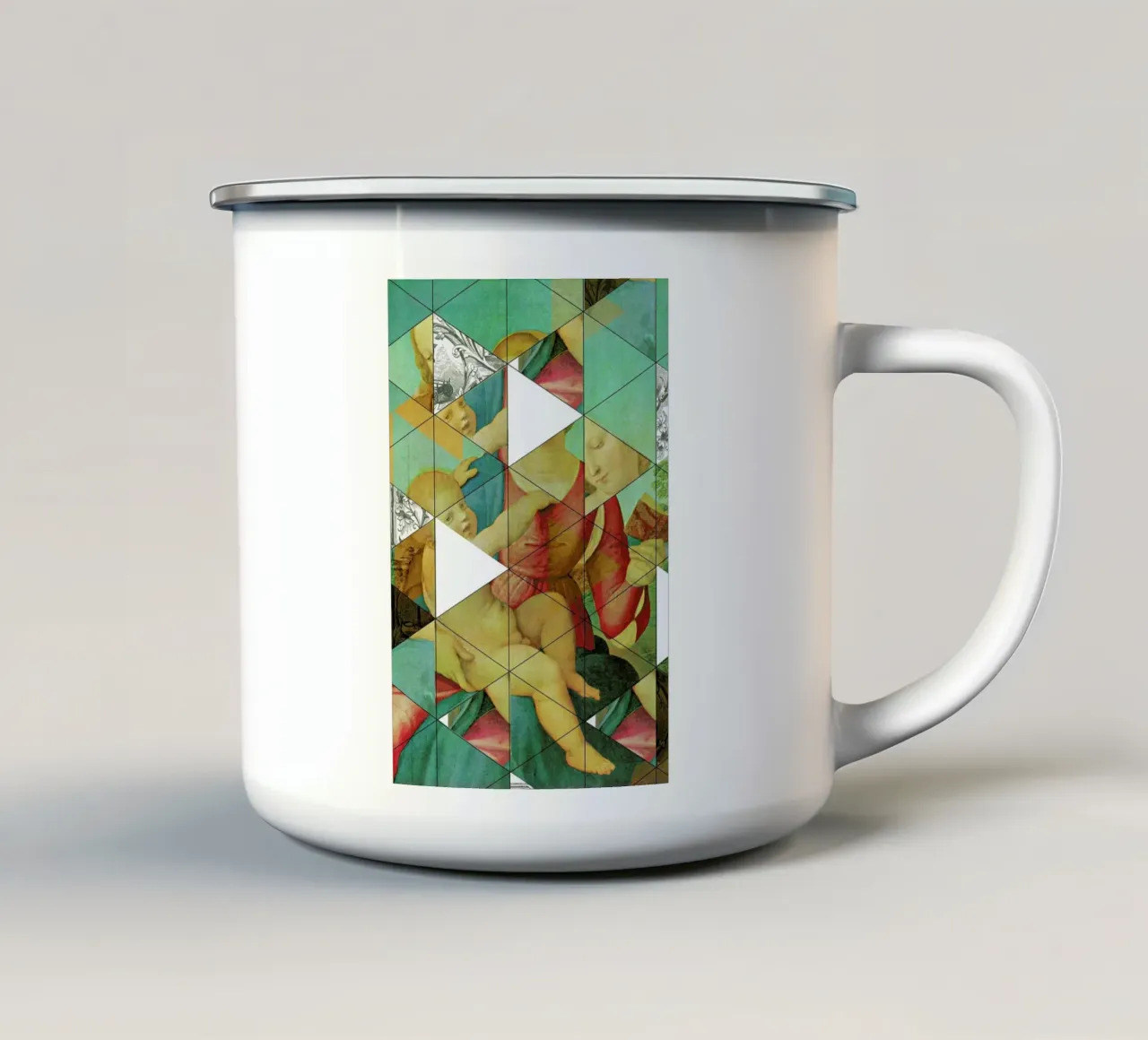 Raphael´s Mother&Child get mixed taza de esmalte de Marko Köppe