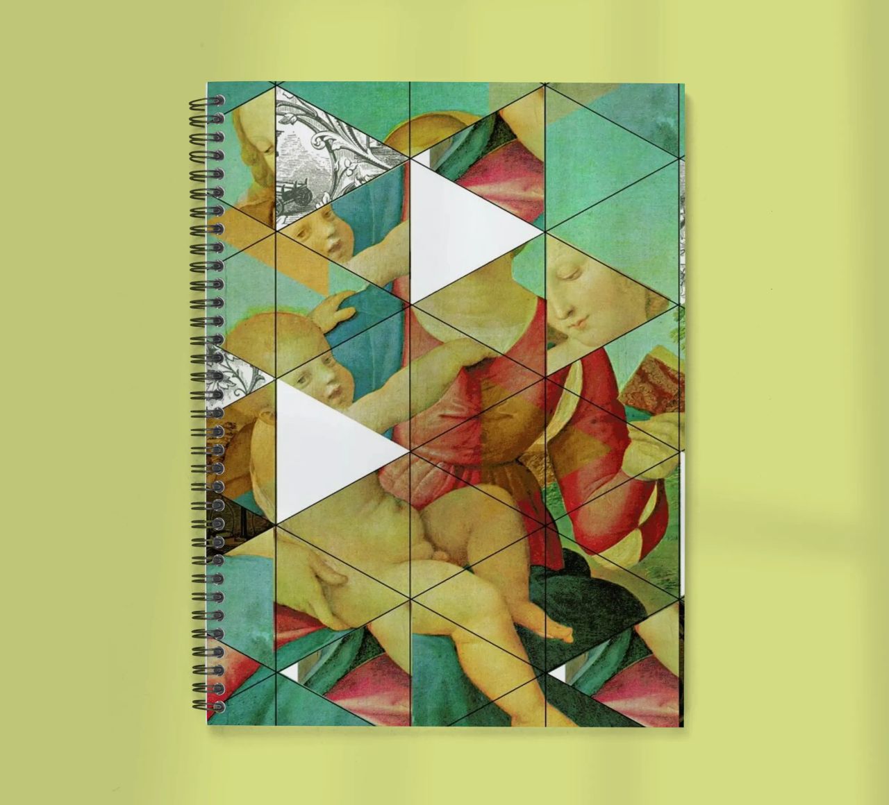 Raphael´s Mother&Child get mixed spiral notebook by Marko Köppe