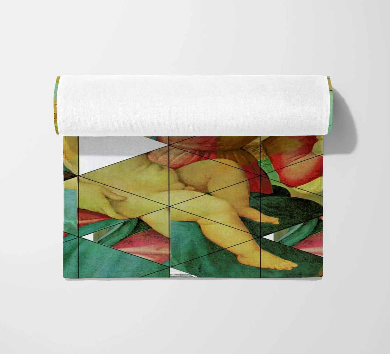 Raphael´s Mother&Child get mixed beach towel by Marko Köppe