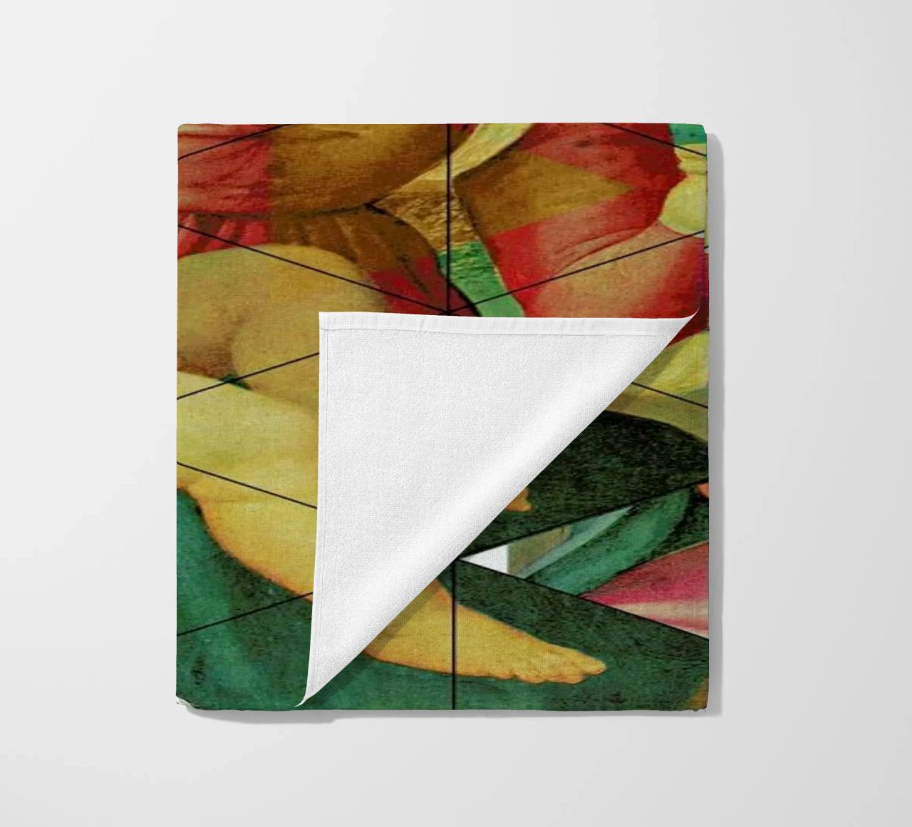 Raphael´s Mother&Child get mixed beach towel by Marko Köppe