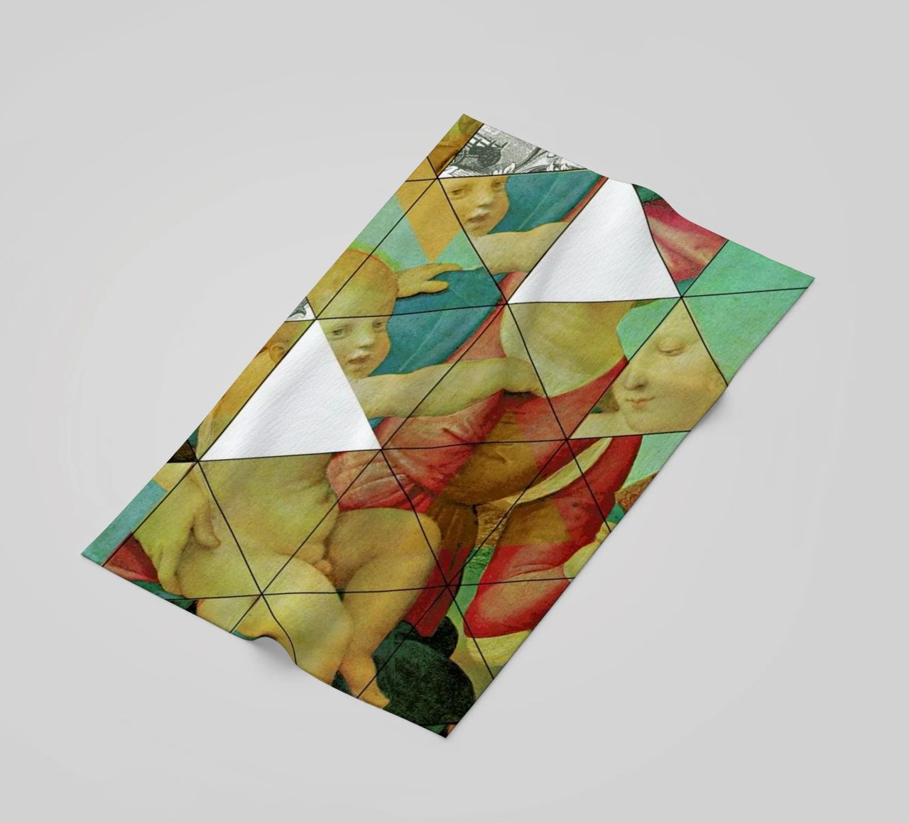 Raphael´s Mother&Child get mixed beach towel by Marko Köppe
