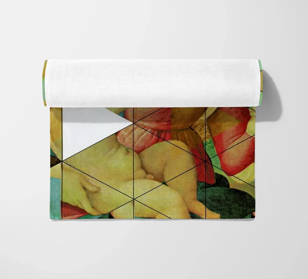 Raphael´s Mother&Child get mixed beach towel by Marko Köppe