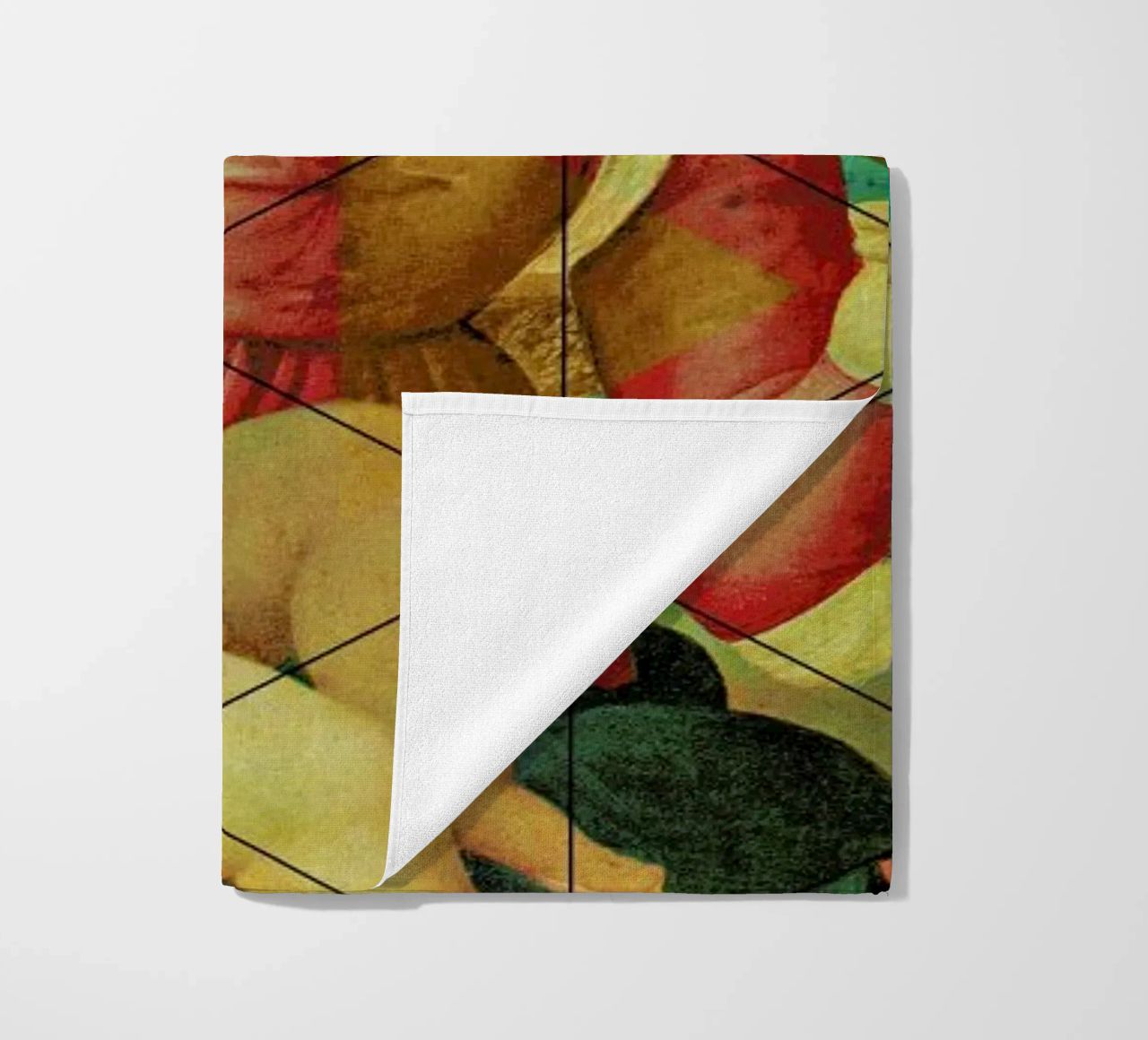 Raphael´s Mother&Child get mixed beach towel by Marko Köppe