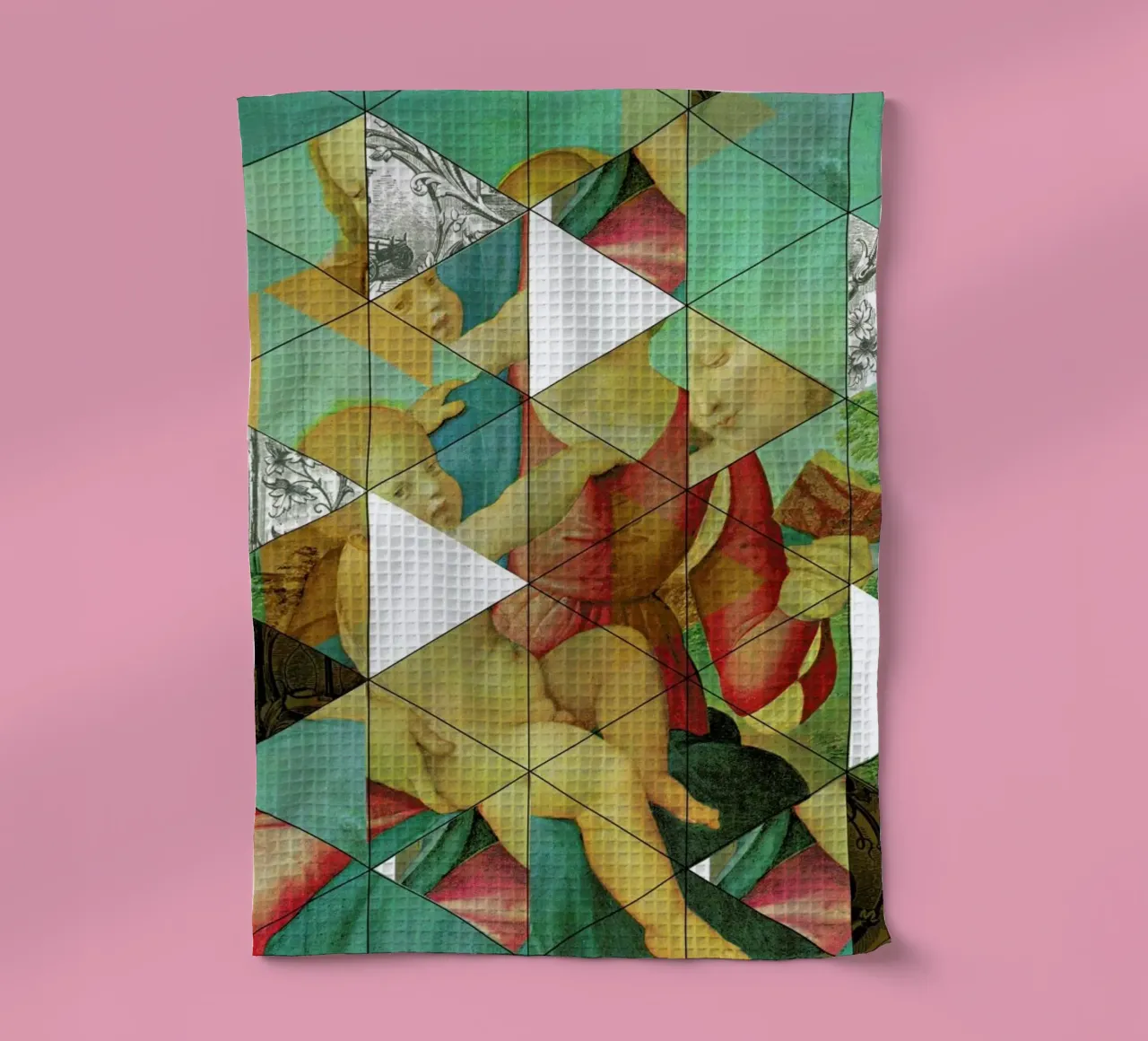Raphael´s Mother&Child get mixed tea towel by Marko Köppe