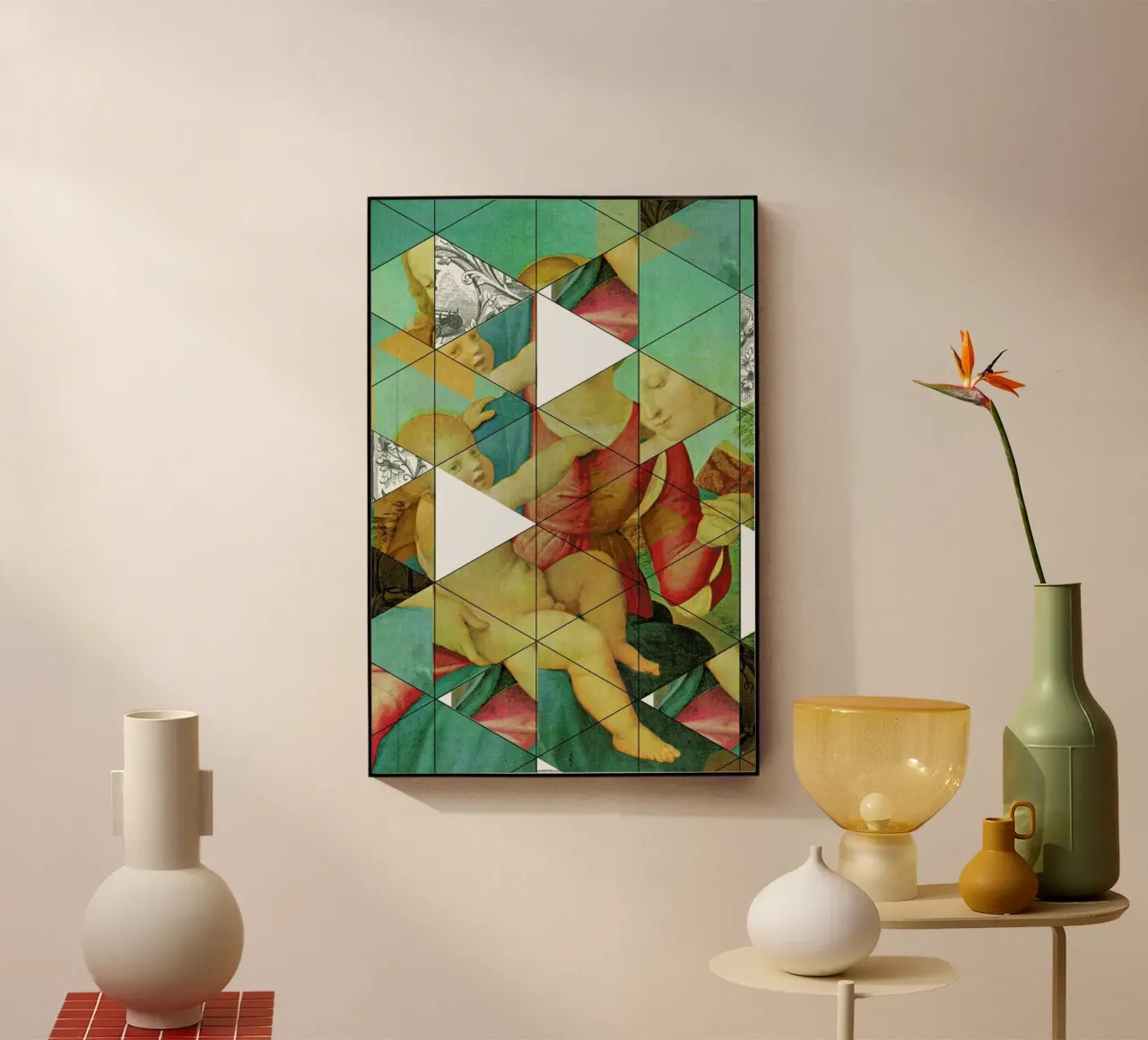 Raphael´s Mother&Child get mixed Acryl-Glas von Marko Köppe