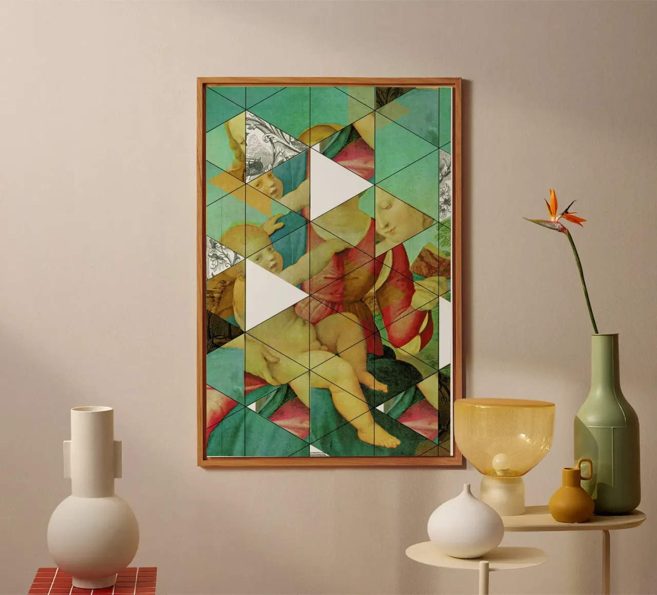 Raphael´s Mother&Child get mixed alluminio dibond da Marko Köppe