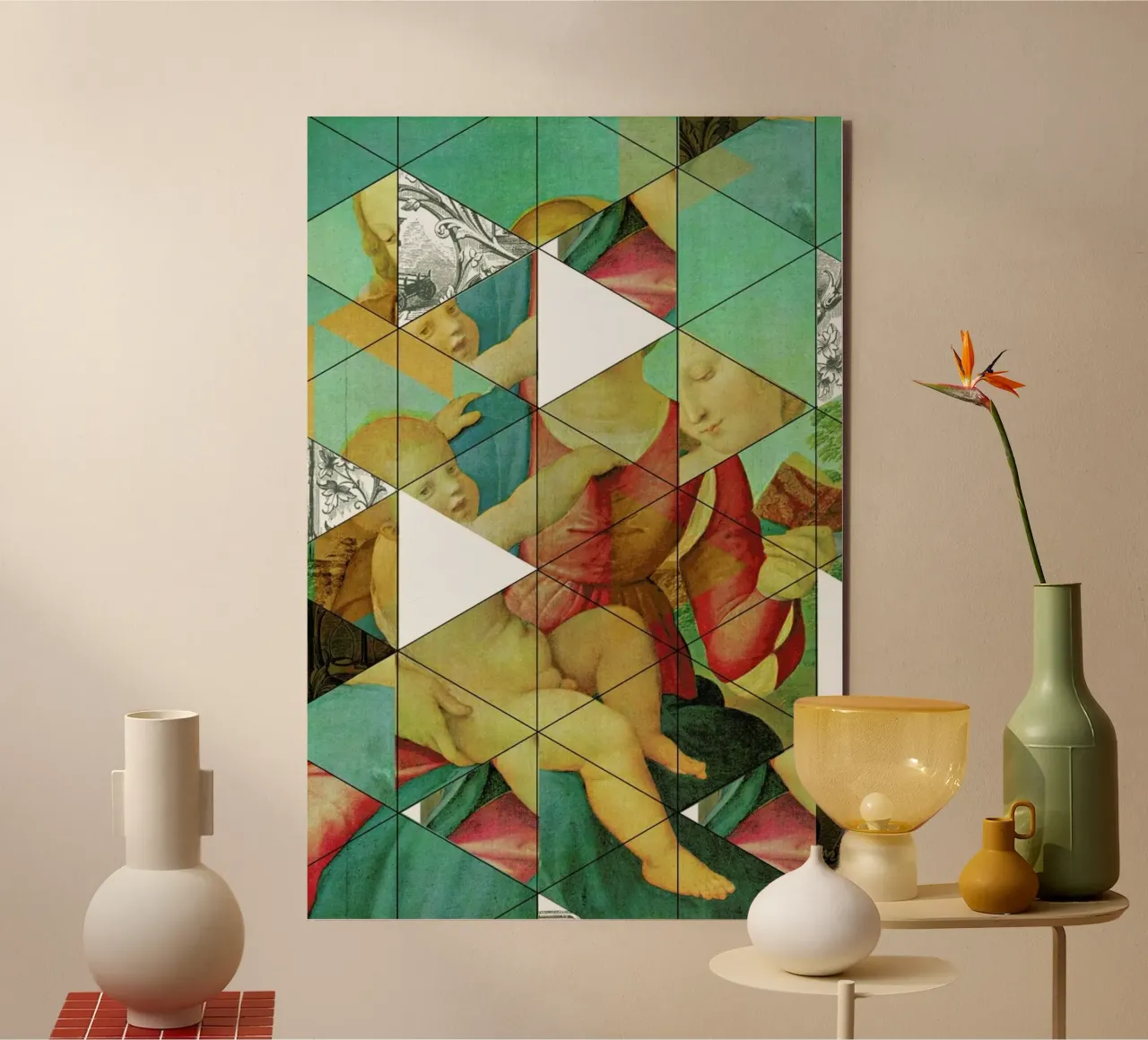 Raphael´s Mother&Child get mixed alluminio dibond da Marko Köppe