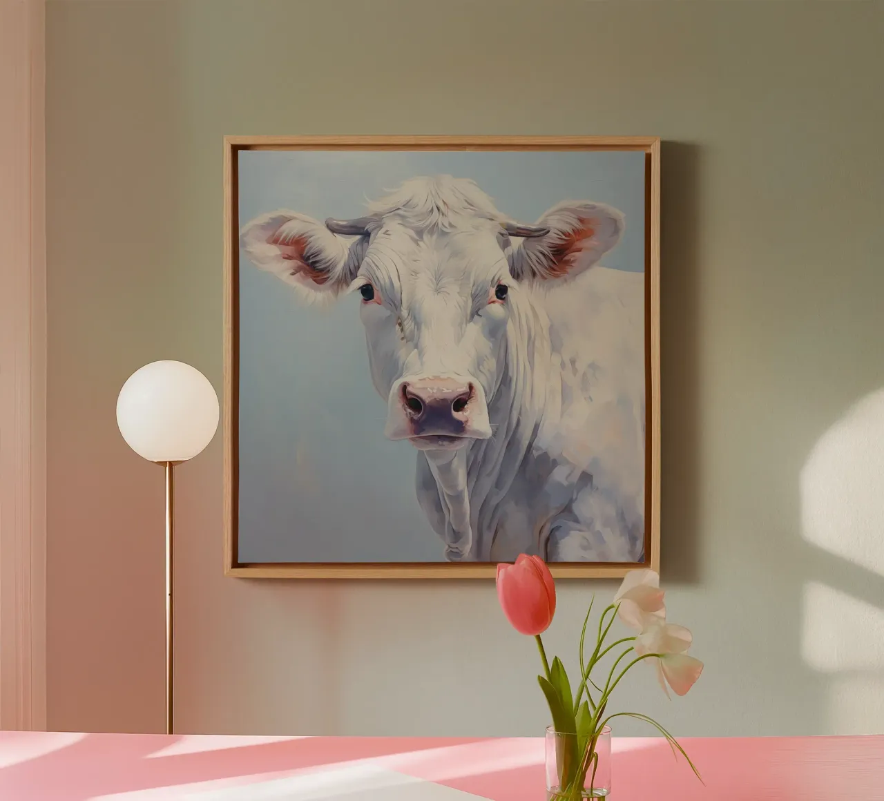 Muurkunst van Imagine canvas met Baklijst van Imagine