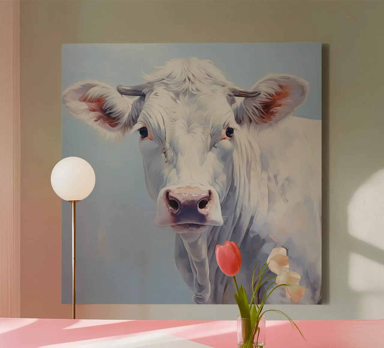 Muurkunst van Imagine canvas met Baklijst van Imagine