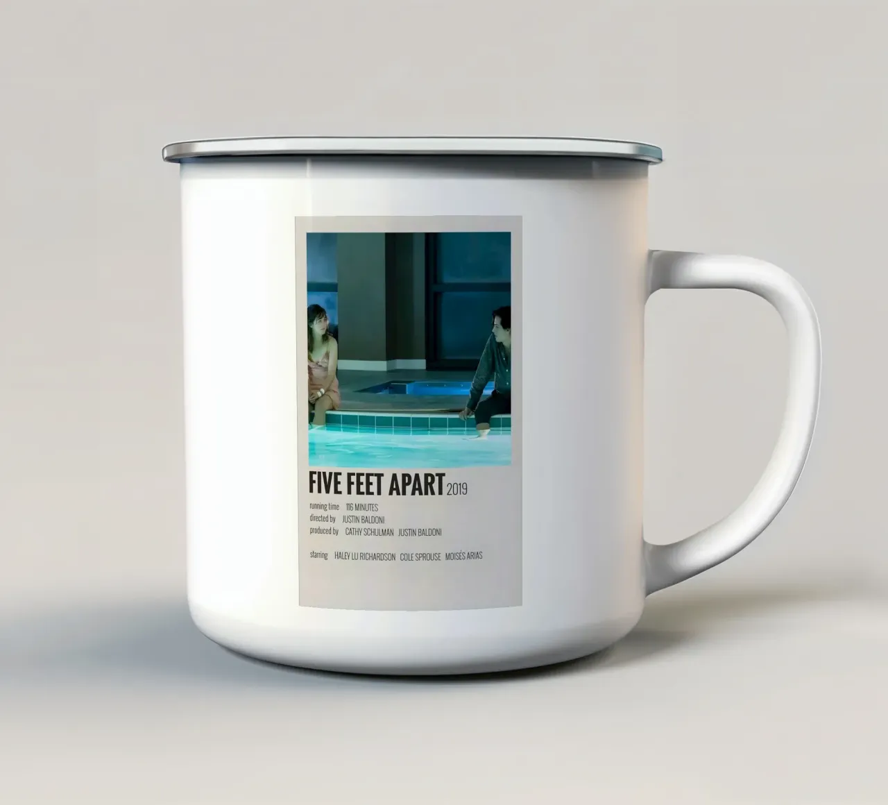 FIVE FEET APART 2019 tazza in smalto da MVFminimalist