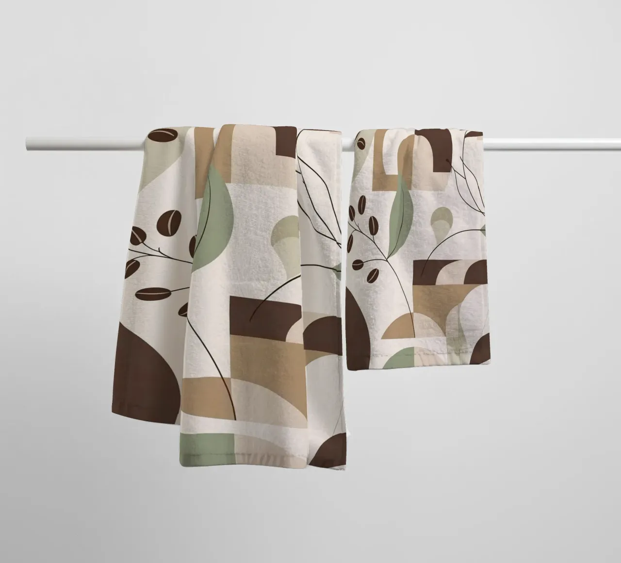 Design minimalista nei toni della terra asciugamano da bagno da cofa home