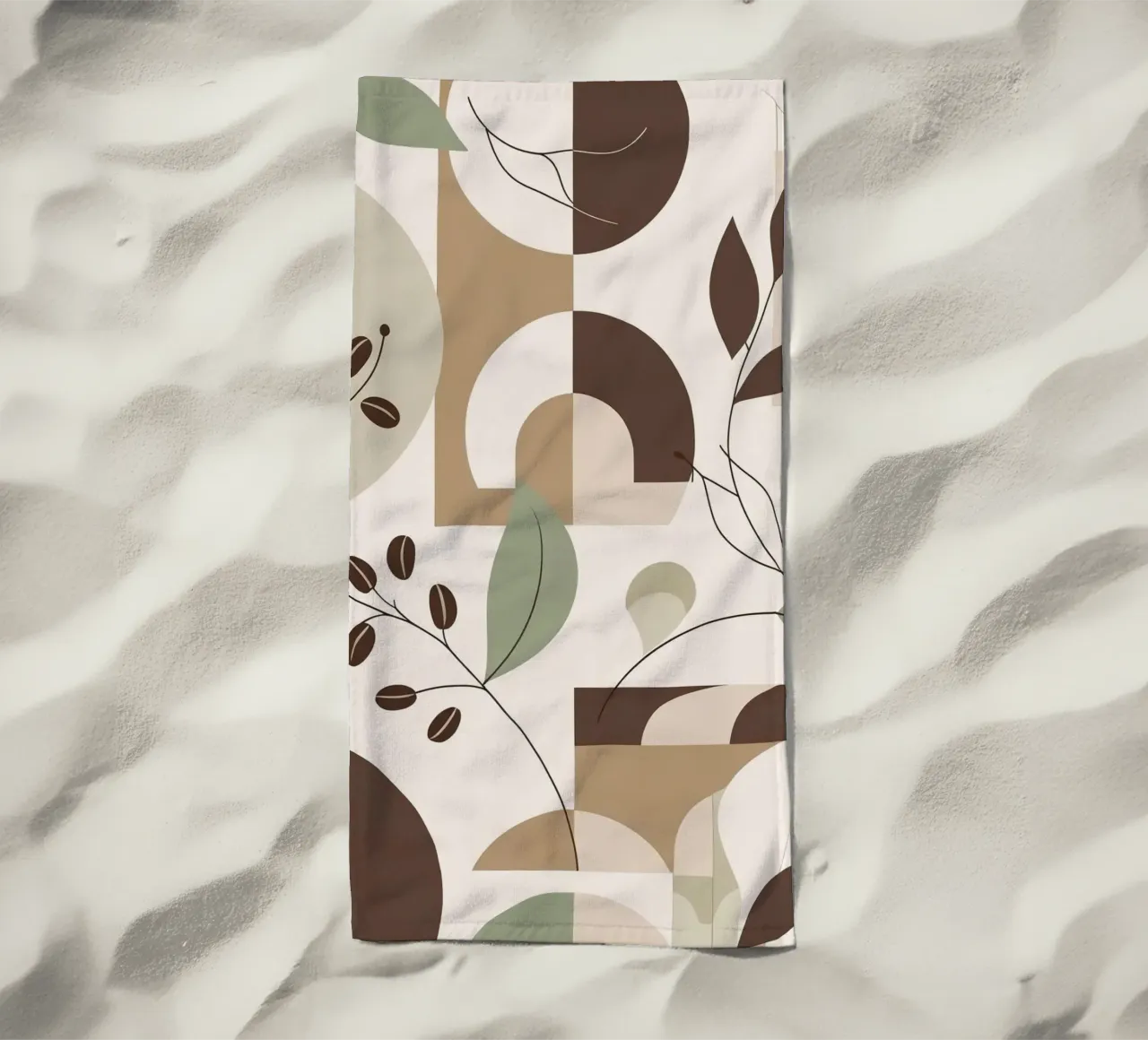 Design minimalista nei toni della terra telo mare da cofa home