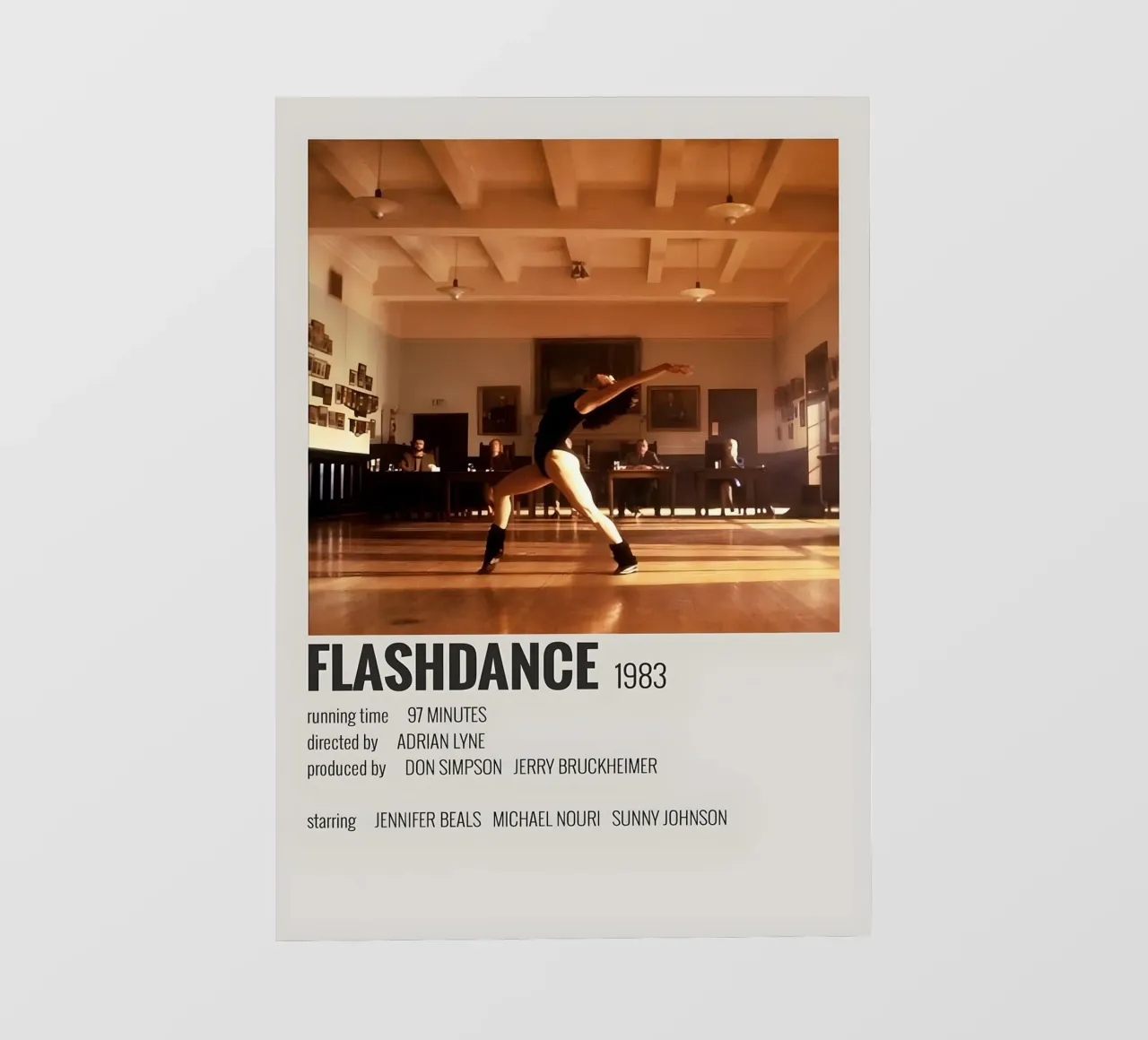FLASHDANCE 1983 pellicola backlit da MVFminimalist