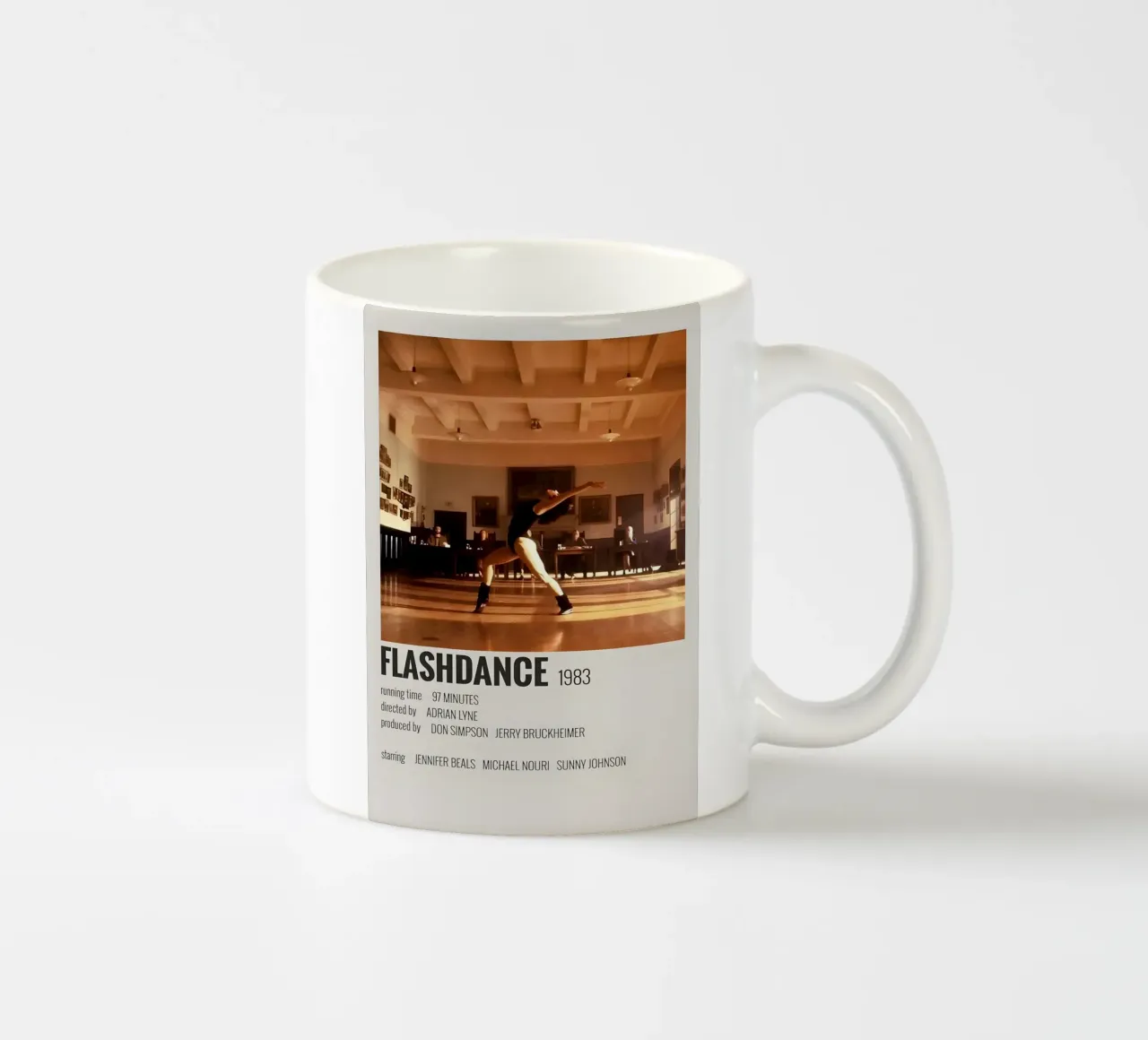 FLASHDANCE 1983 tazza in ceramica da MVFminimalist
