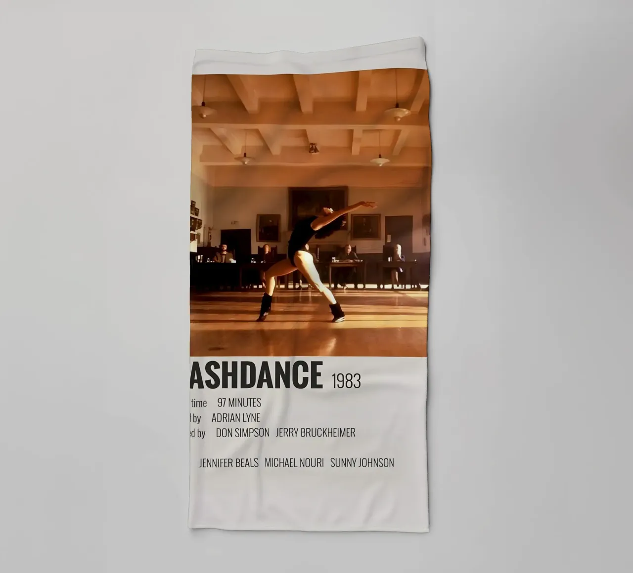 FLASHDANCE 1983 asciugamano da bagno da MVFminimalist