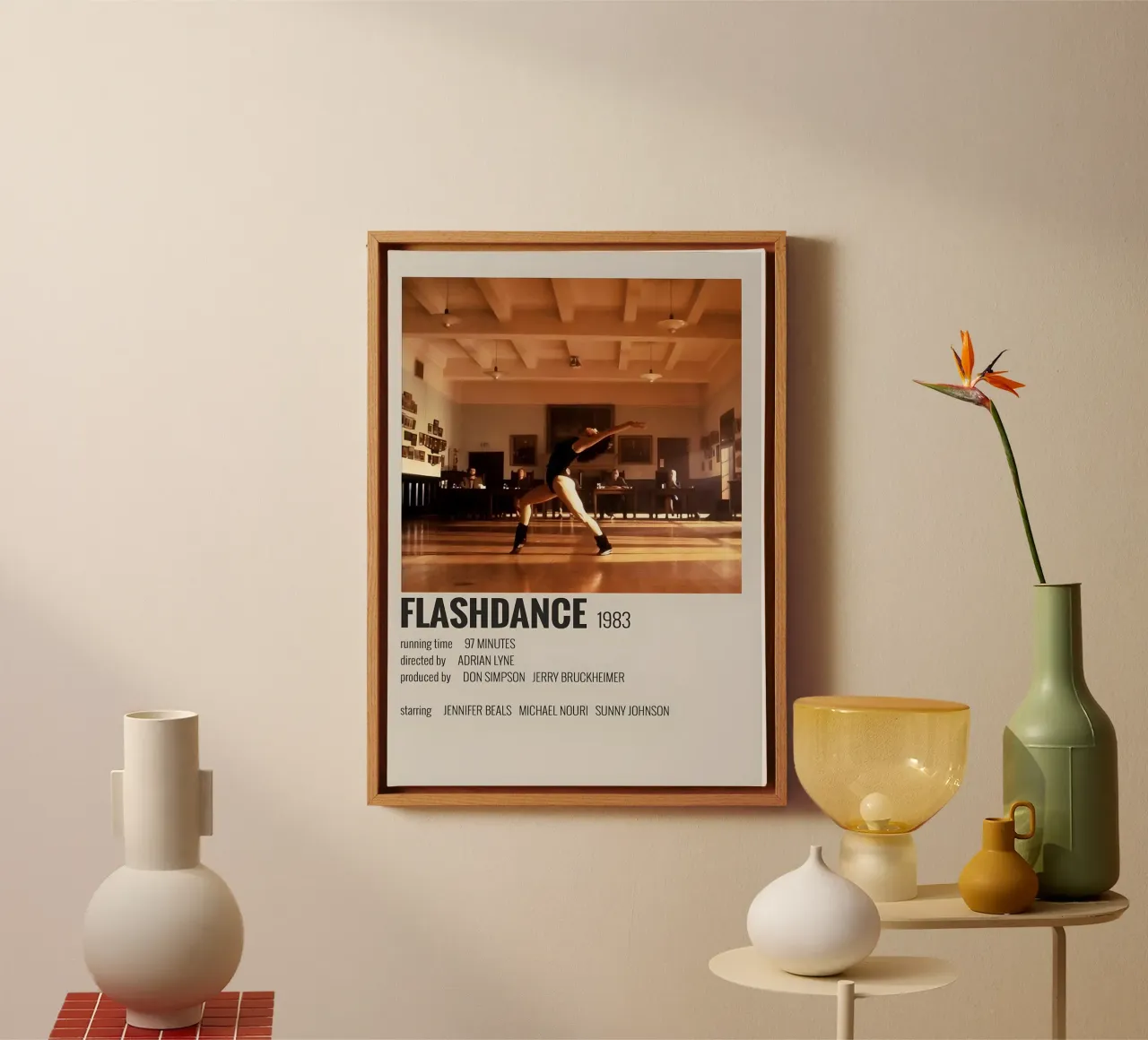 FLASHDANCE 1983 tela con Cornice a cassetta da MVFminimalist