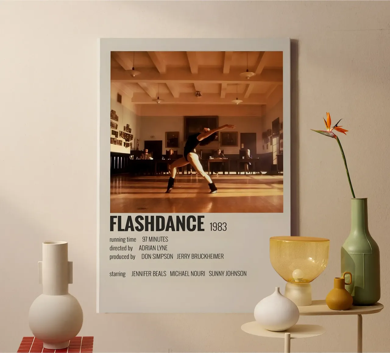 FLASHDANCE 1983 tela con Cornice a cassetta da MVFminimalist