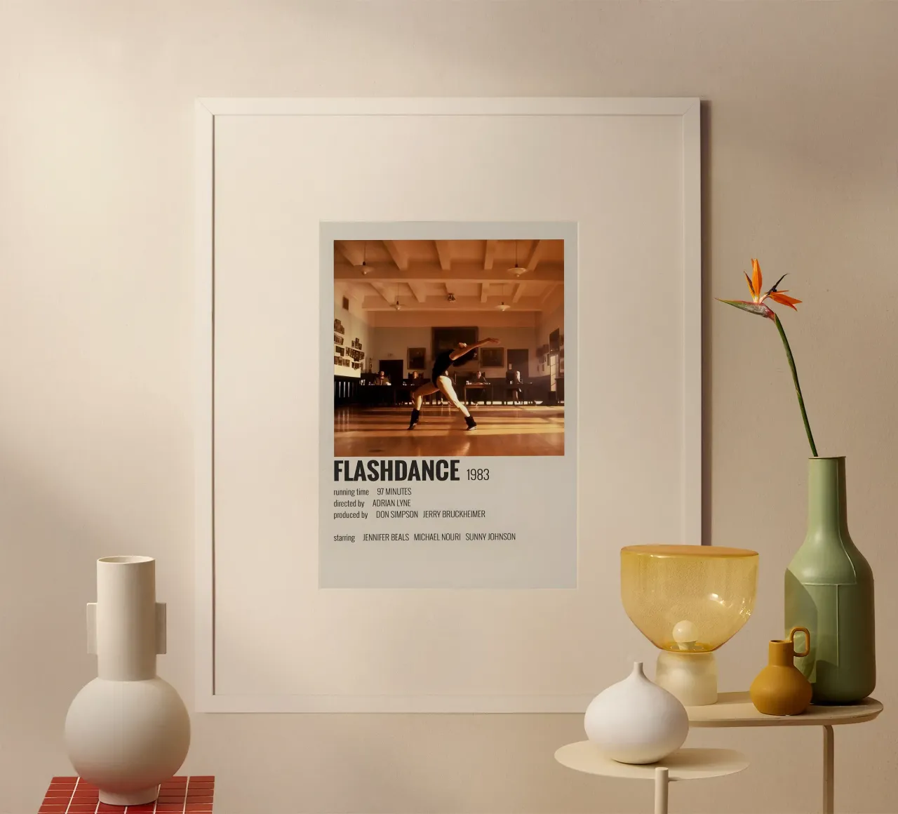 FLASHDANCE 1983 poster da MVFminimalist