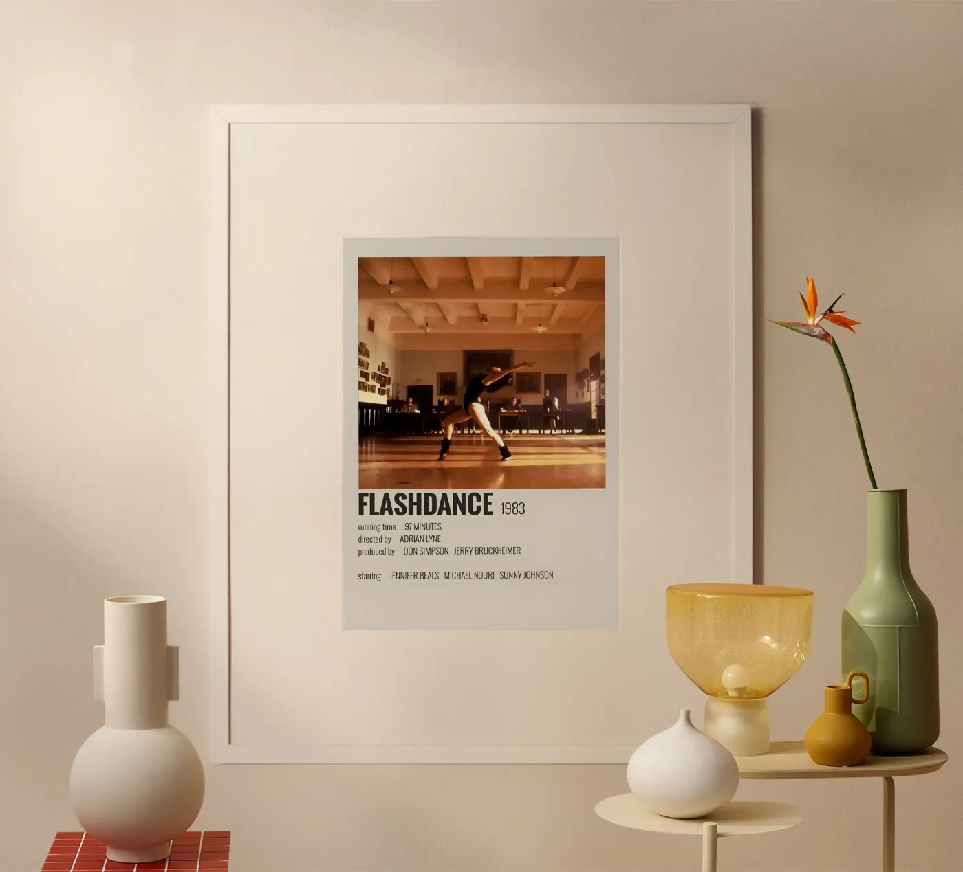 FLASHDANCE 1983 poster da MVFminimalist