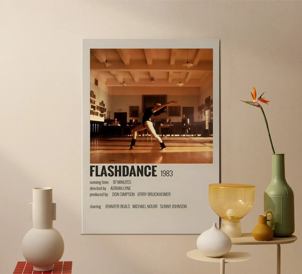 FLASHDANCE 1983 poster da MVFminimalist