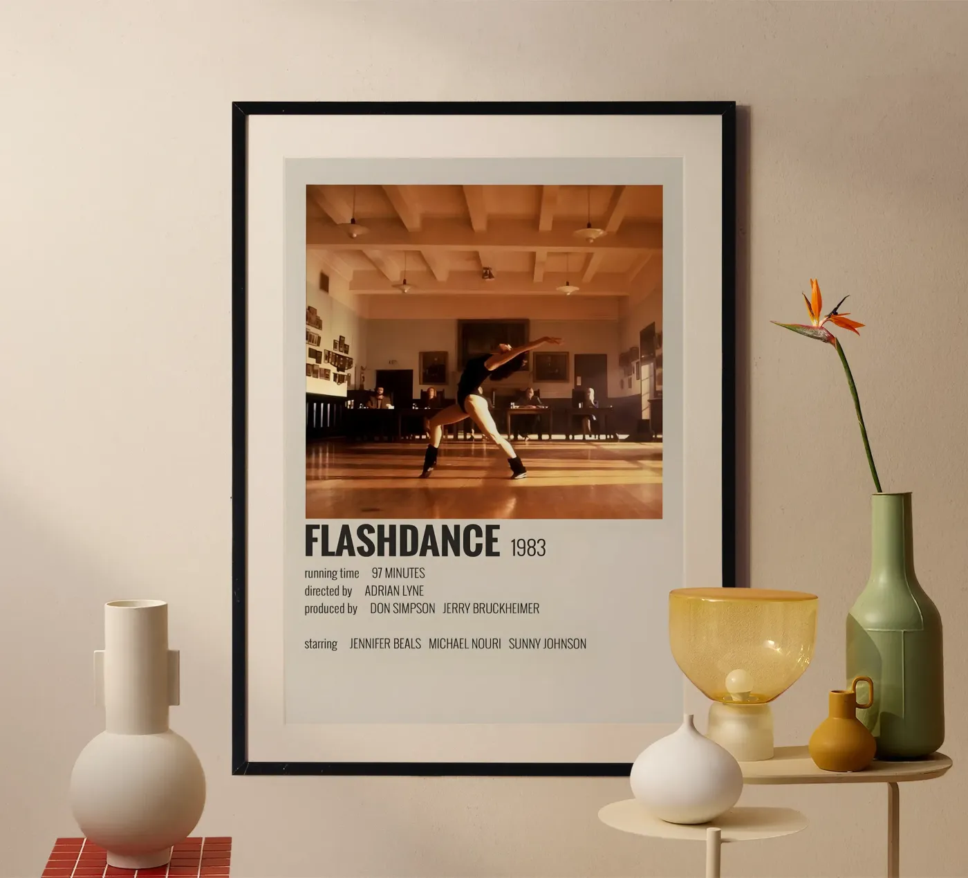 FLASHDANCE 1983 poster da MVFminimalist
