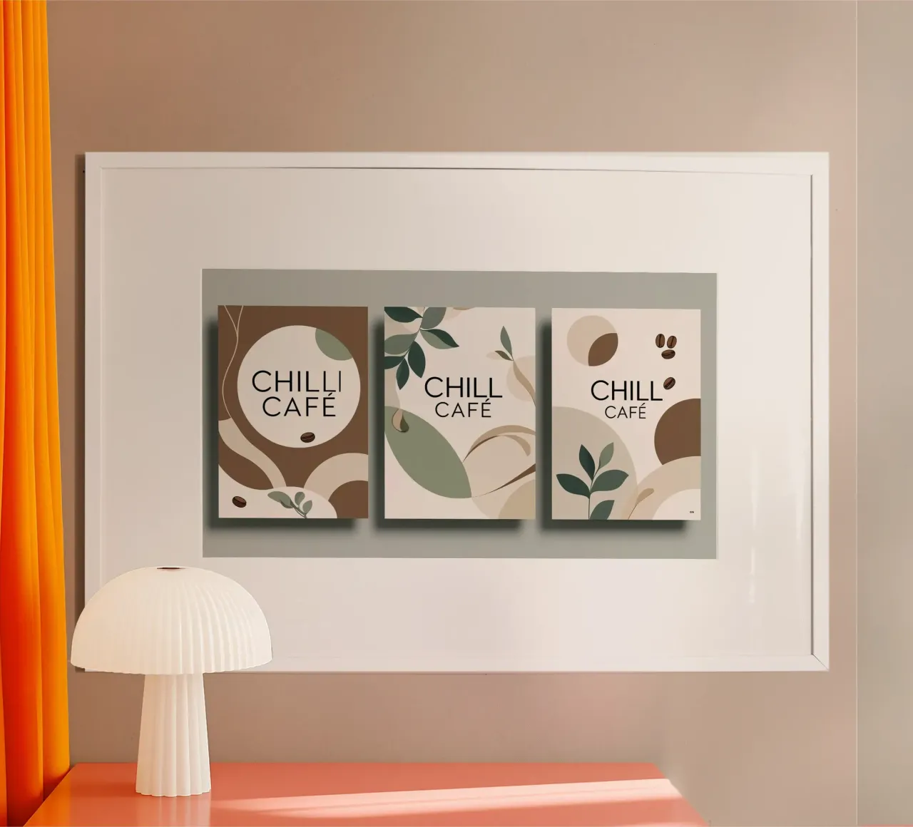 decorazione delle bevande poster con telaio in legno da cofa home