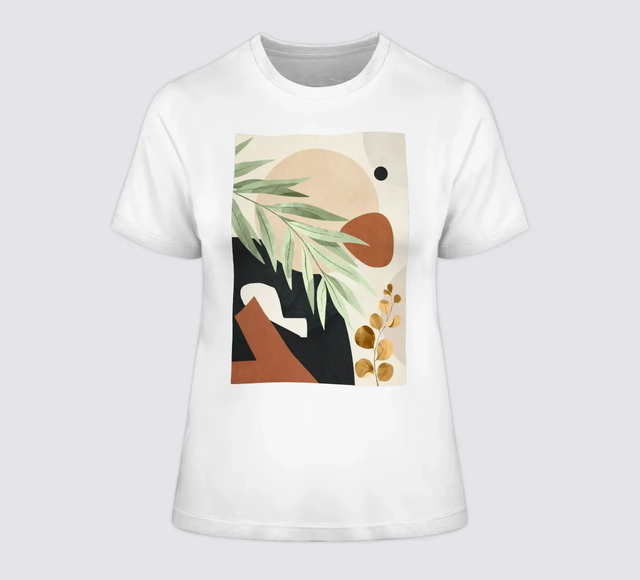 Branches and Leaves in an Abstraction 01 t-shirt da donna da cityart