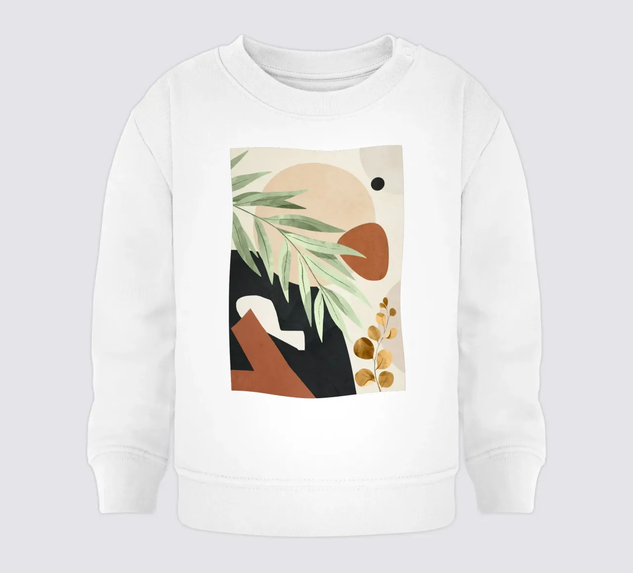 Branches and Leaves in an Abstraction 01 Baby Sweatshirt von cityart