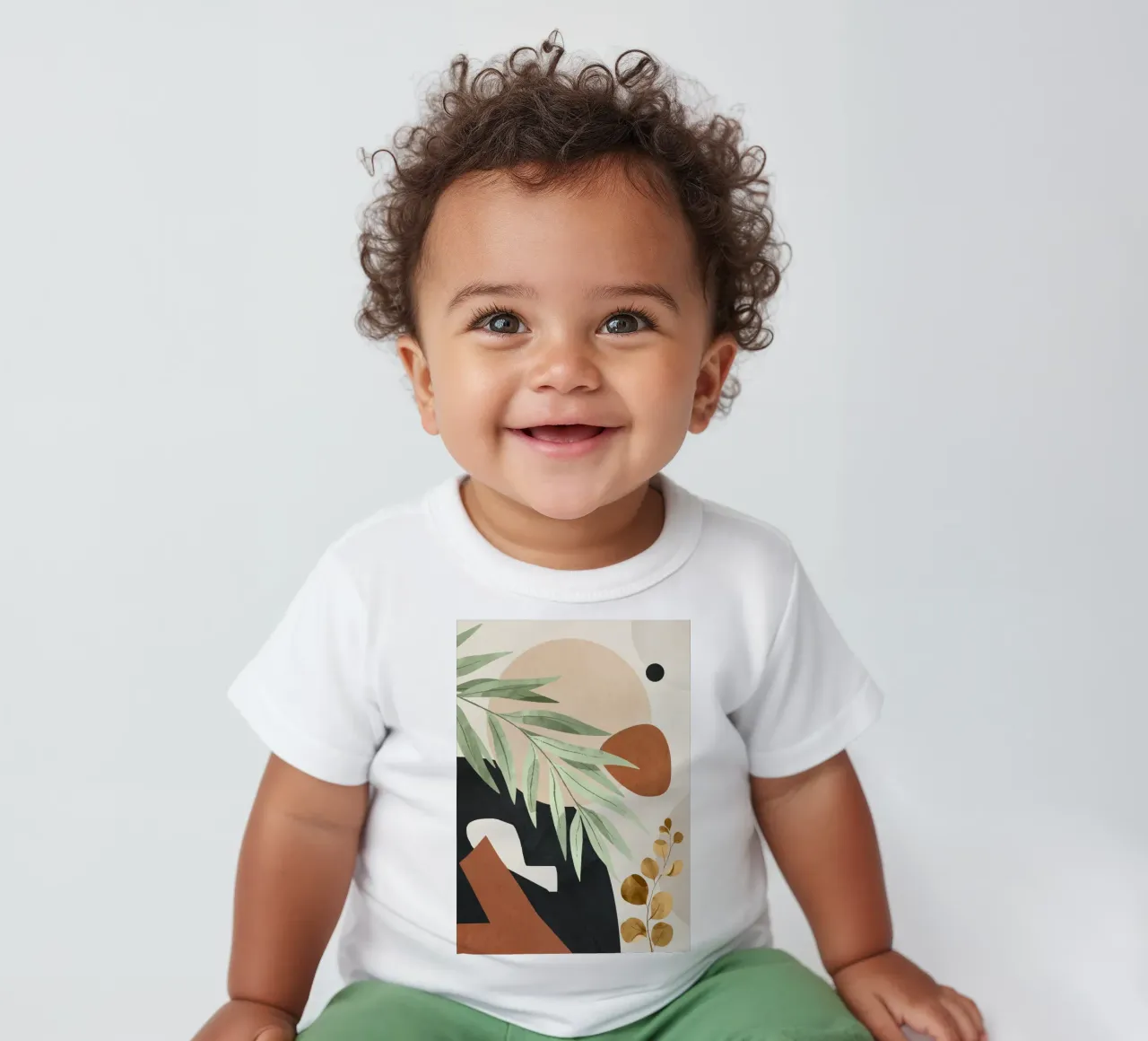 Branches and Leaves in an Abstraction 01 t-shirt pour bébé de cityart