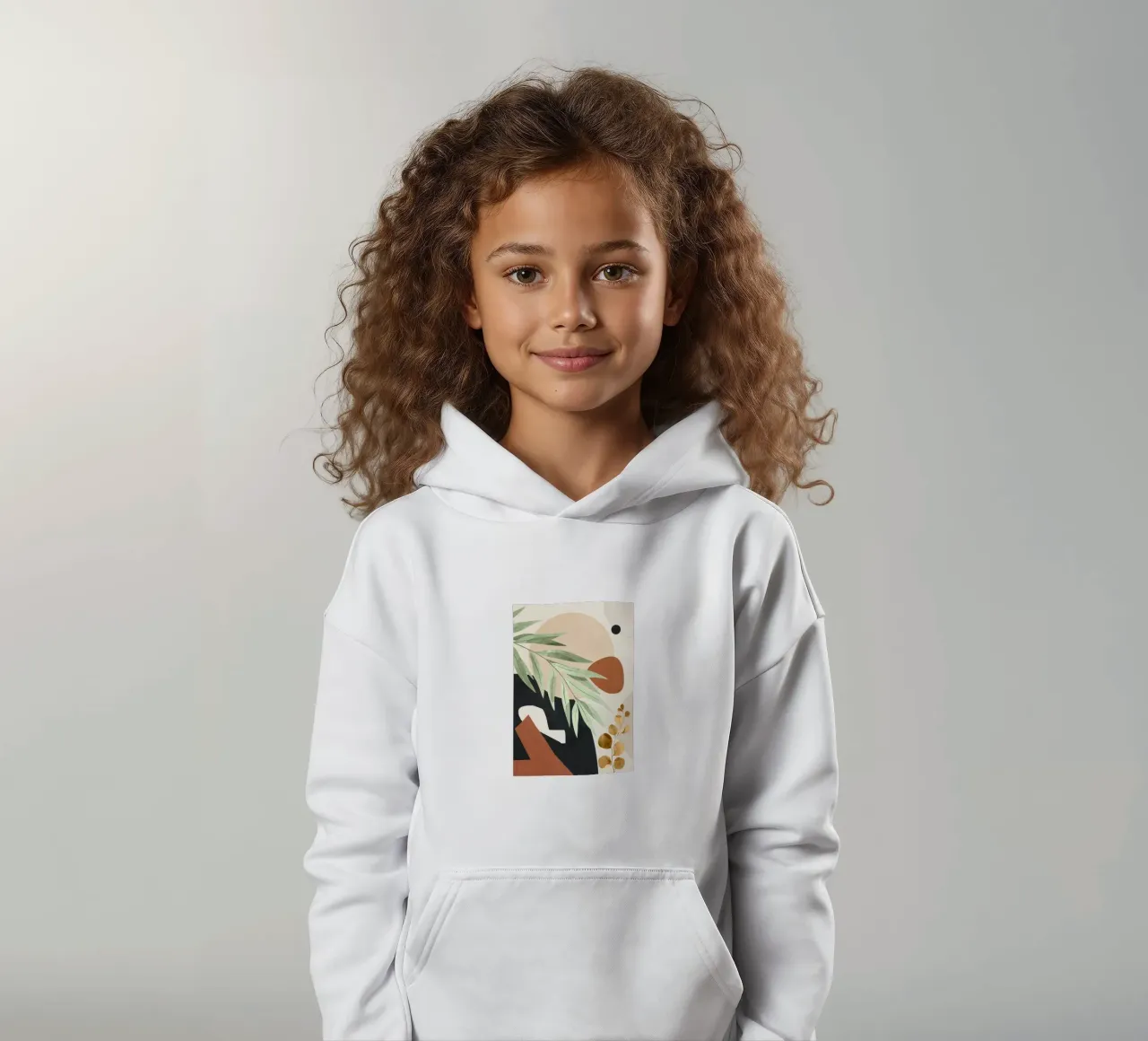 Branches and Leaves in an Abstraction 01 felpa bambino con cappuccio da cityart