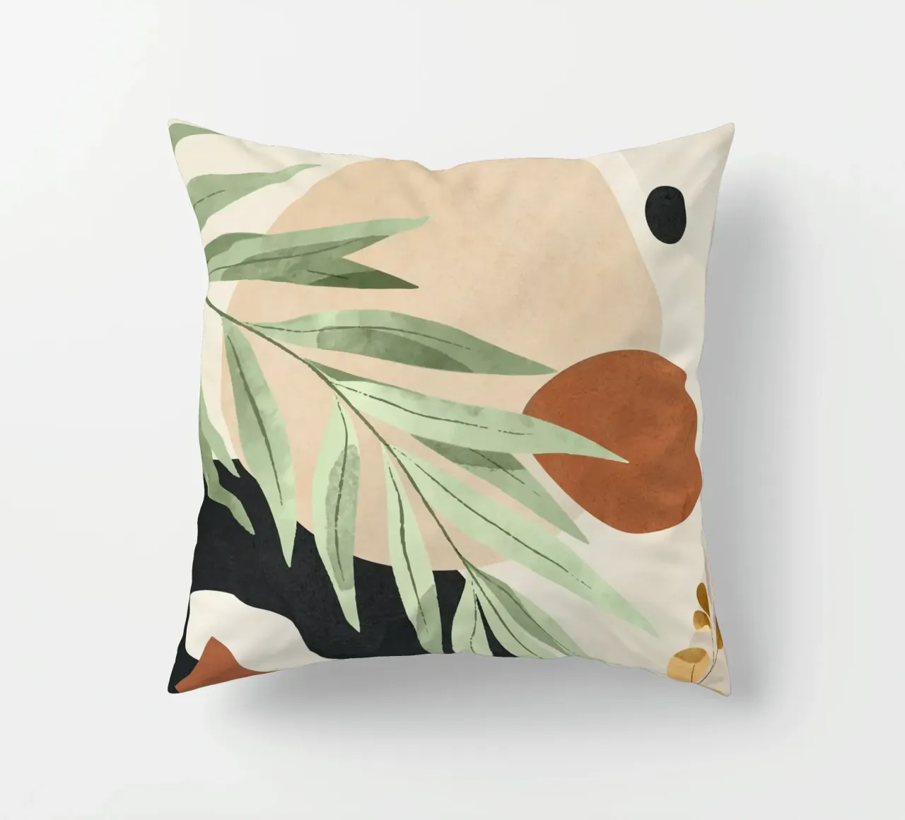 Branches and Leaves in an Abstraction 01 coussin de cityart