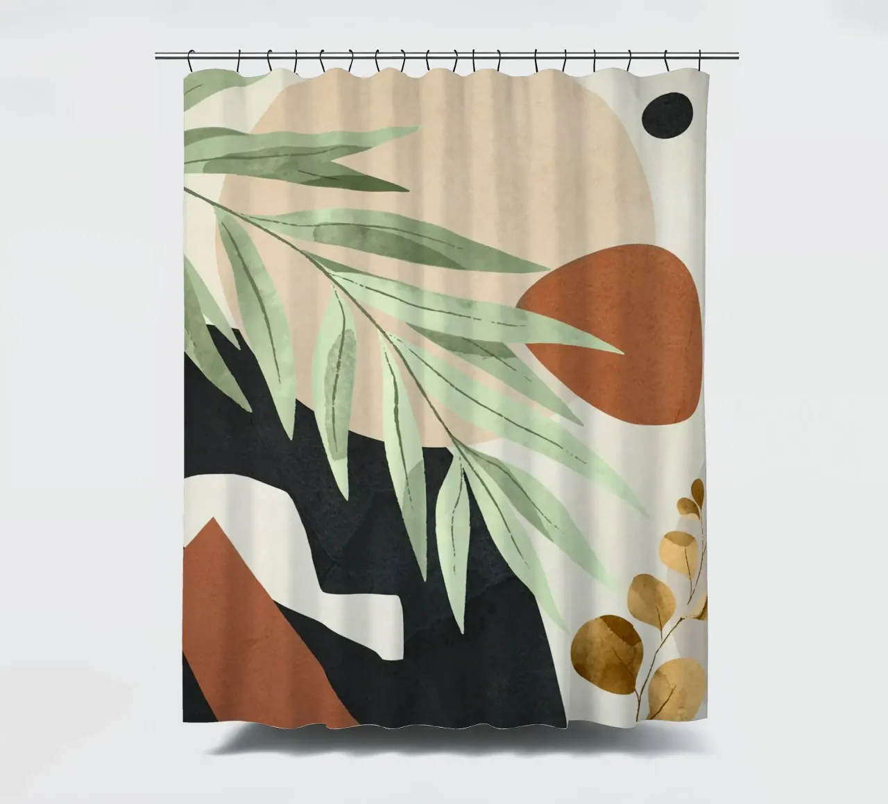 Branches and Leaves in an Abstraction 01 tenda da doccia da cityart