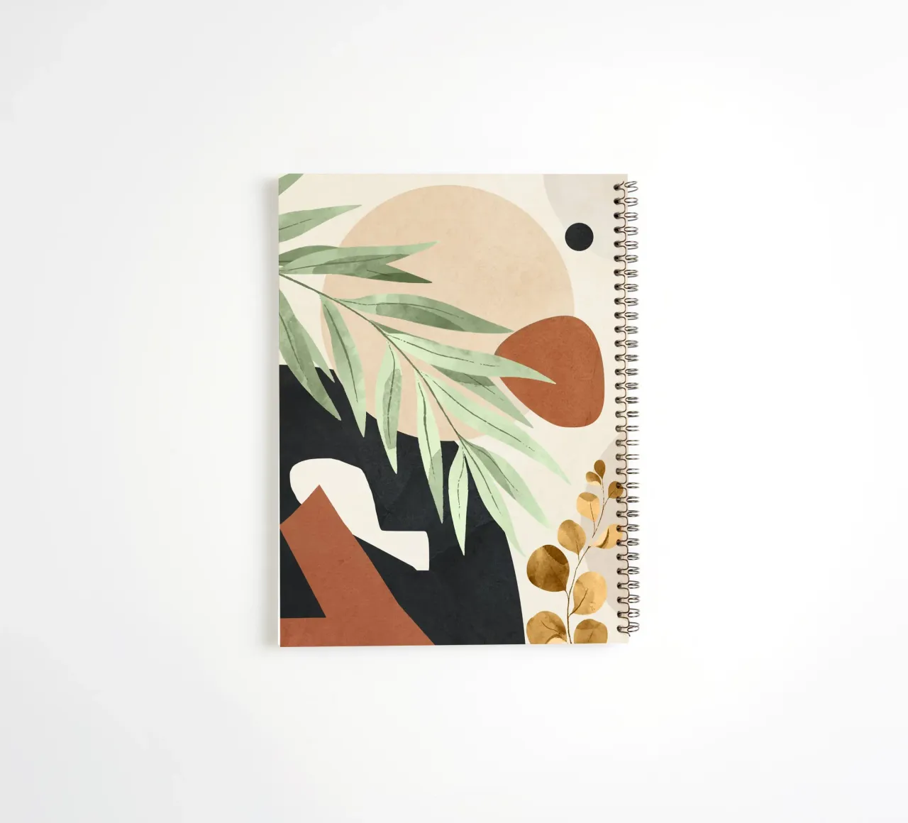 Branches and Leaves in an Abstraction 01 spiral notebook by cityart