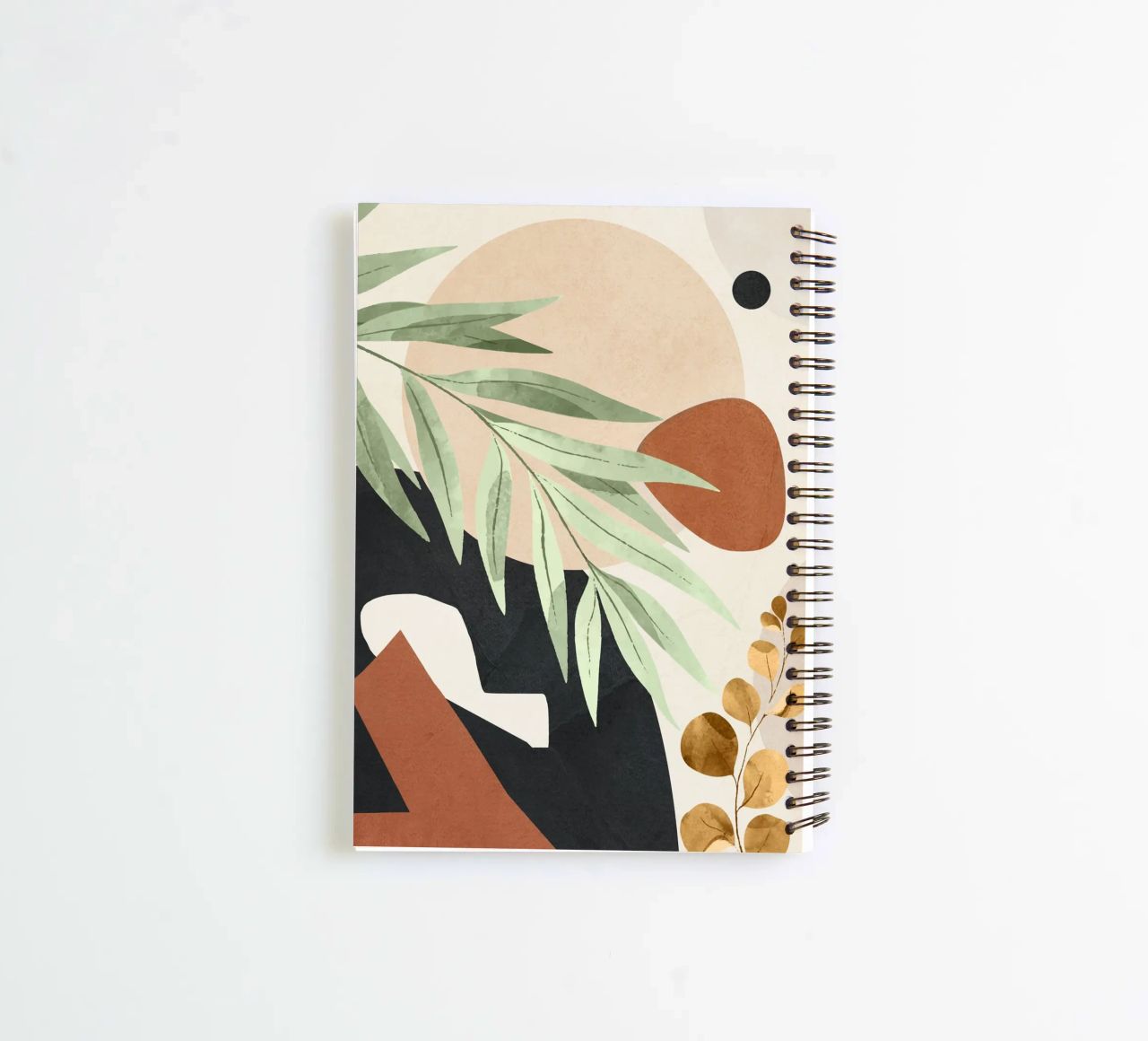 Branches and Leaves in an Abstraction 01 spiral notebook by cityart