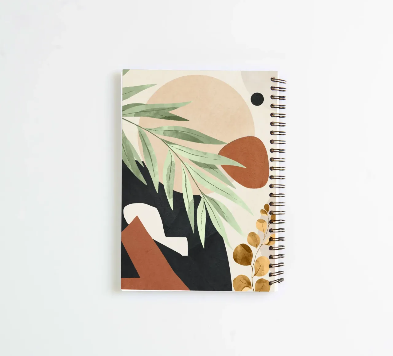Branches and Leaves in an Abstraction 01 spiral notebook by cityart