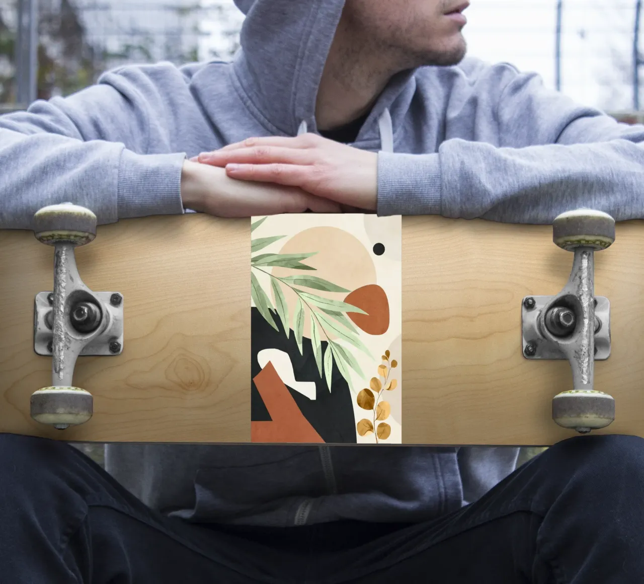 Branches and Leaves in an Abstraction 01 adesivo da cityart