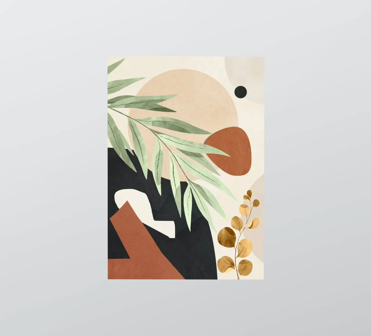 Branches and Leaves in an Abstraction 01 adesivo da cityart