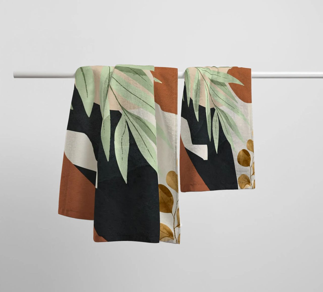 Branches and Leaves in an Abstraction 01 towel by cityart