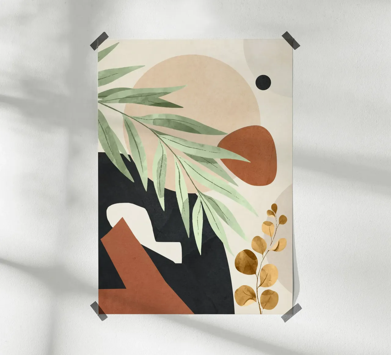 Branches and Leaves in an Abstraction 01 Poster von cityart