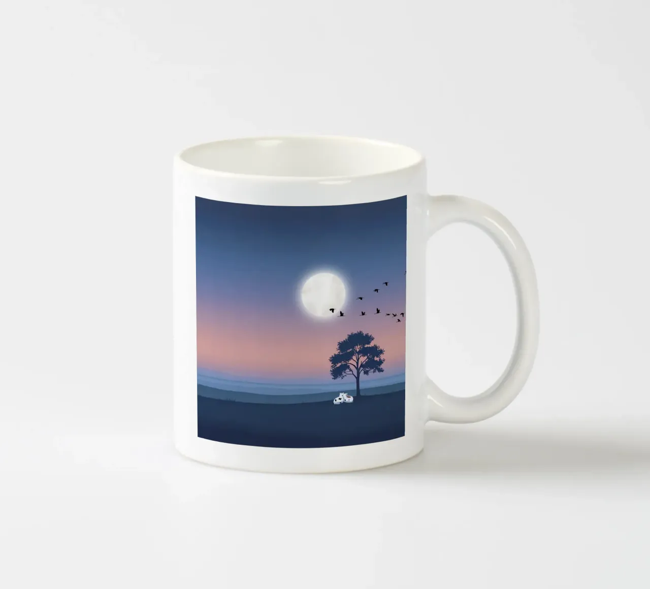 luna con calma tazza in ceramica da cofa home