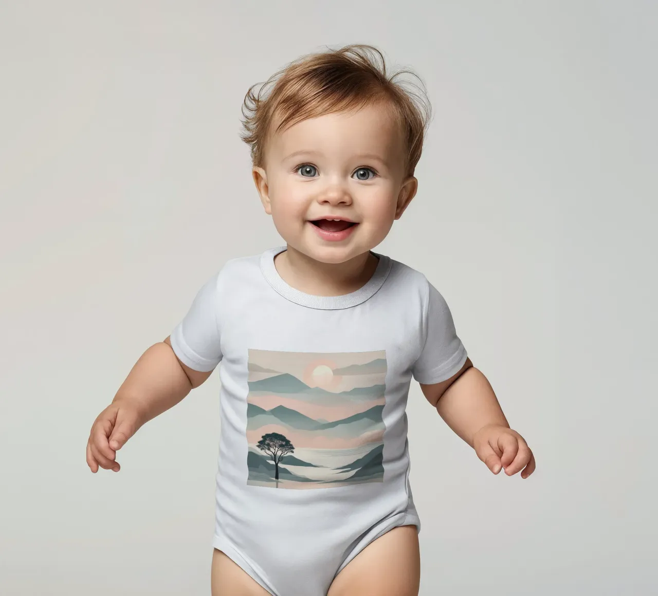 natura calma paesaggio body neonato maniche corte da cofa home