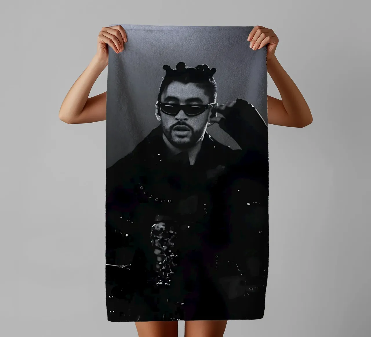 Bad Bunny asciugamano da bagno da Low poly art